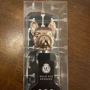 Rose Gold Frenchie Bottle Stopper